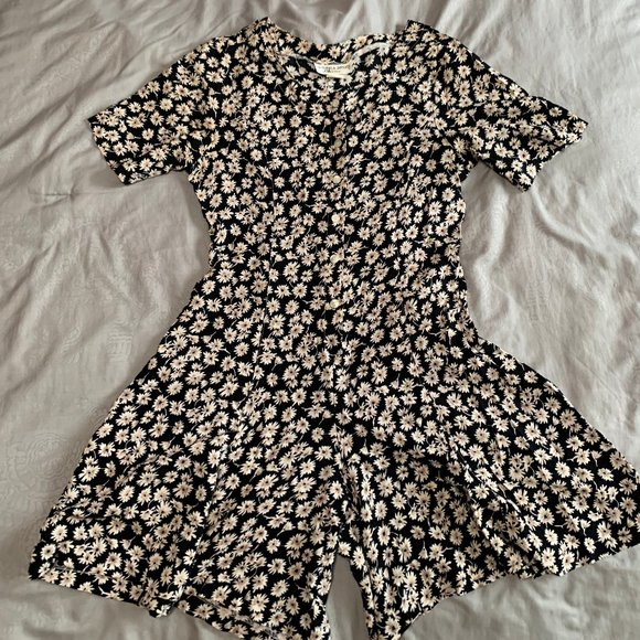 Vintage Floral Romper Jumpsuit - Picture 1 of 4